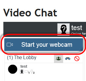 start webcam